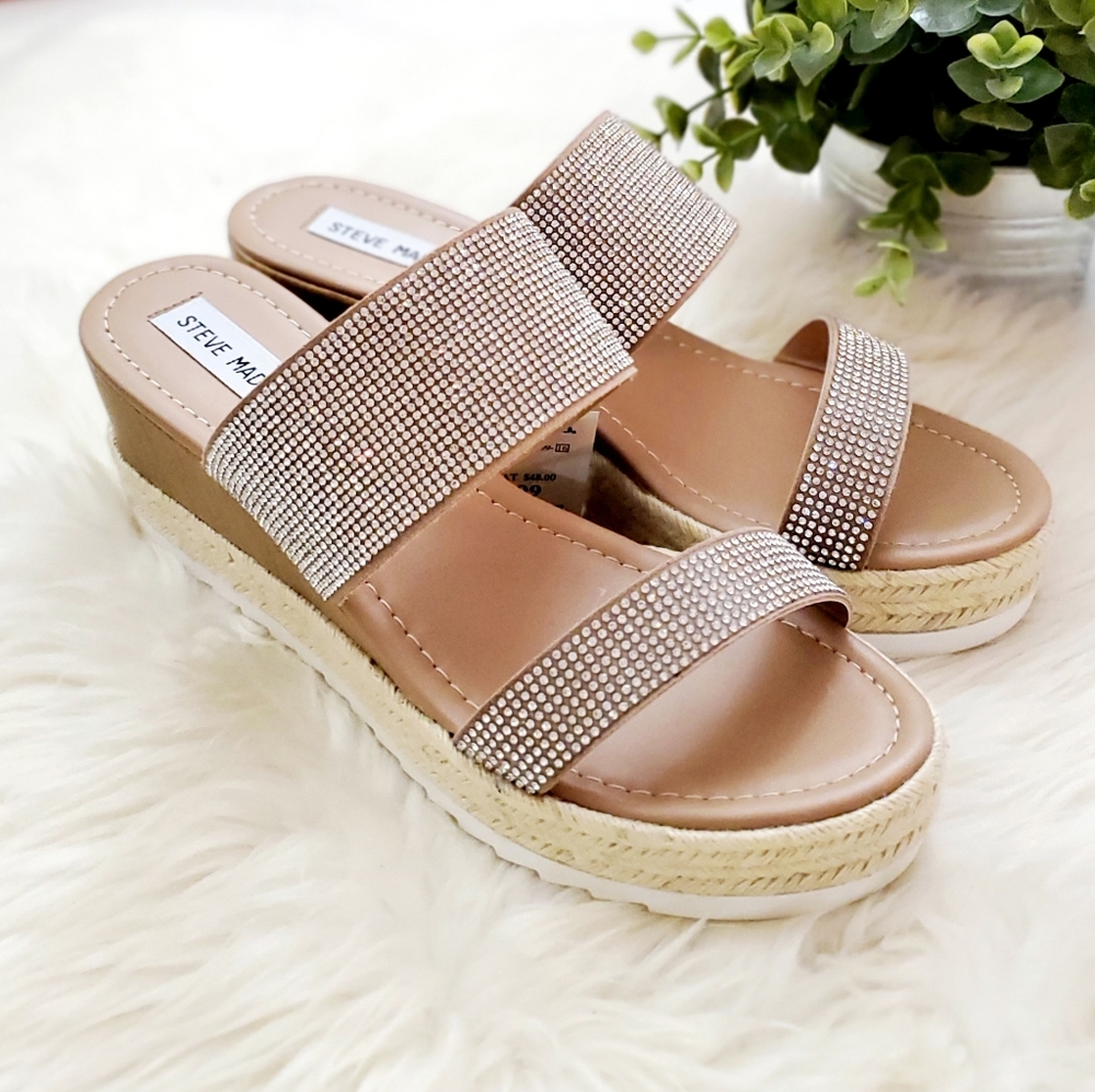 Steve Madden Mistee Rhinestone Sandals - Picture 6 of 11